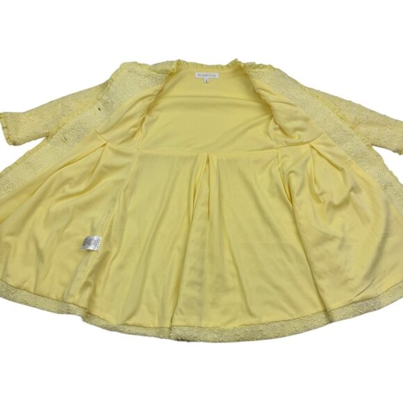 Nanette Kids Textured Yellow Fancy/Sparkle/Special Occasion Jacket Kid's Size 6 - Picture 5 of 8